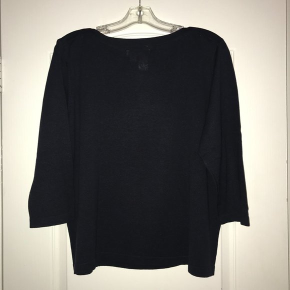 Coldwater Creek 3/4 Sleeve Sweater - Size 1X - Picture 6 of 7